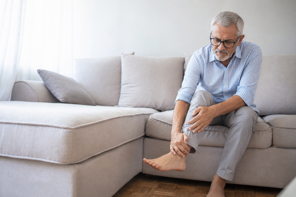 Jambes engourdies après une longue période assise