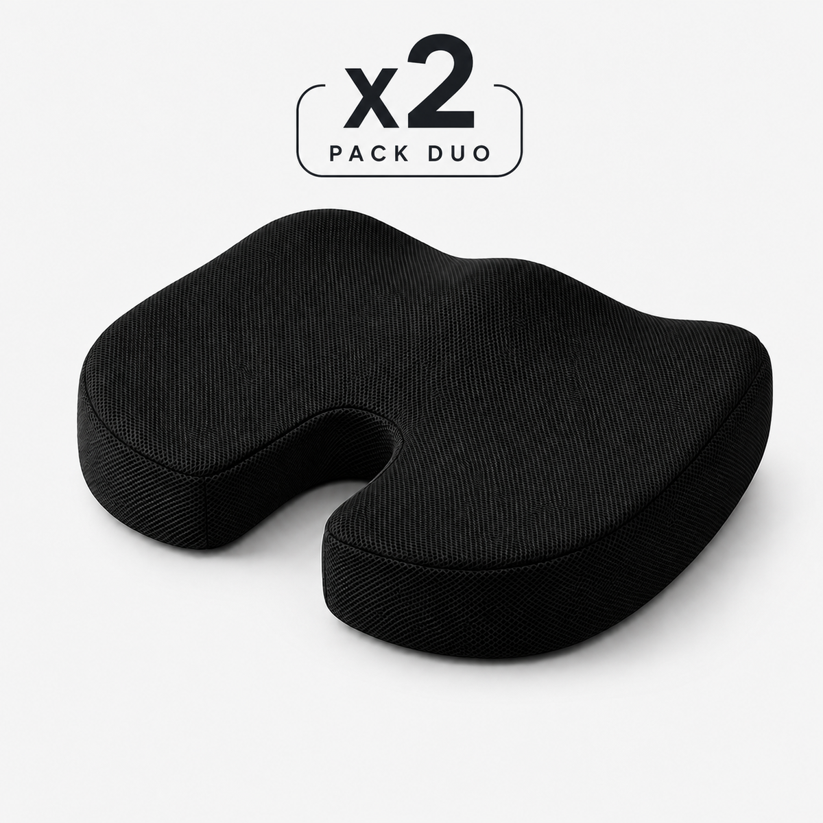 Pack duo DosZenn, deux coussins d’assise ergonomiques pour le bureau et la voiture
