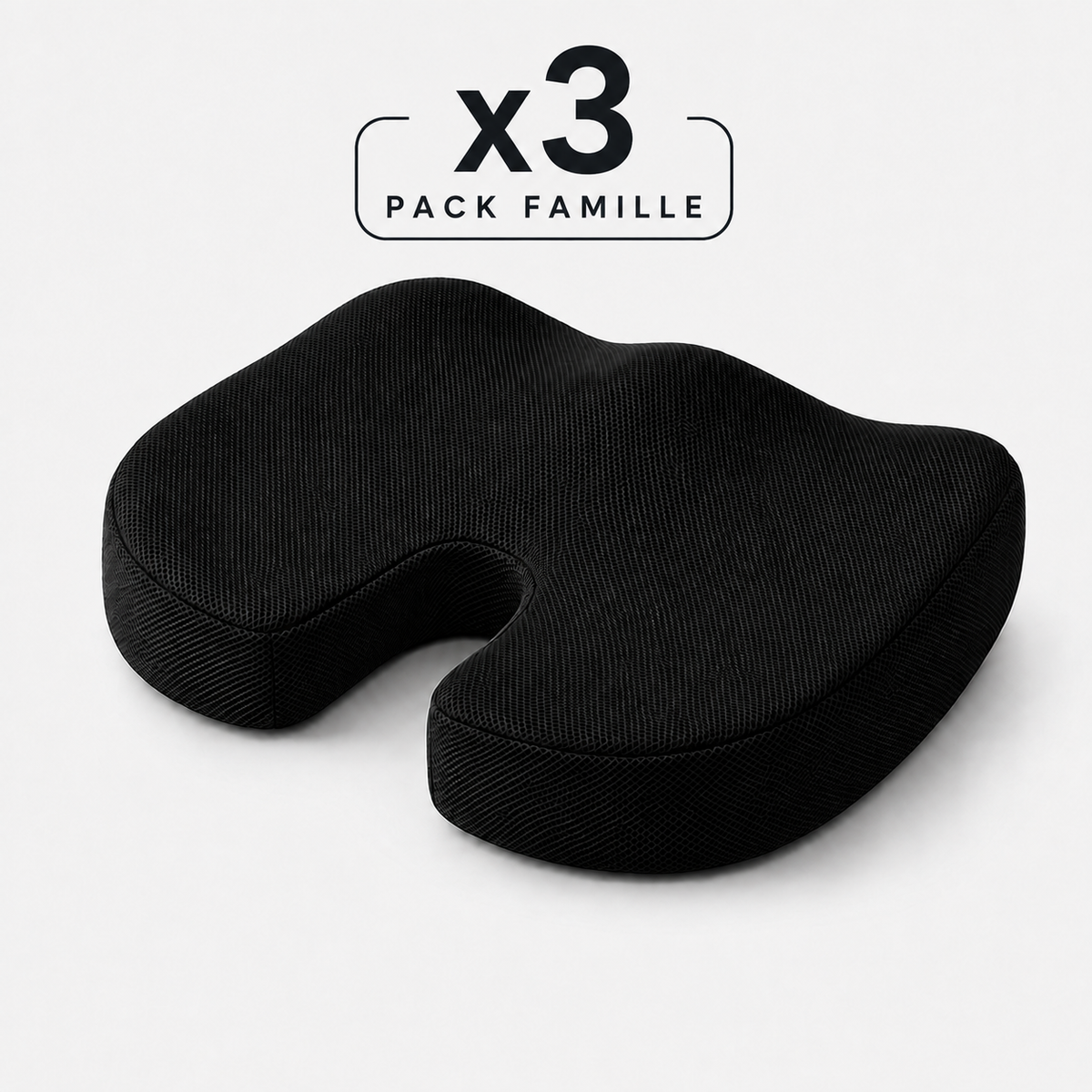 Pack trio DosZenn, trois coussins d’assise ergonomiques pour toute la famille