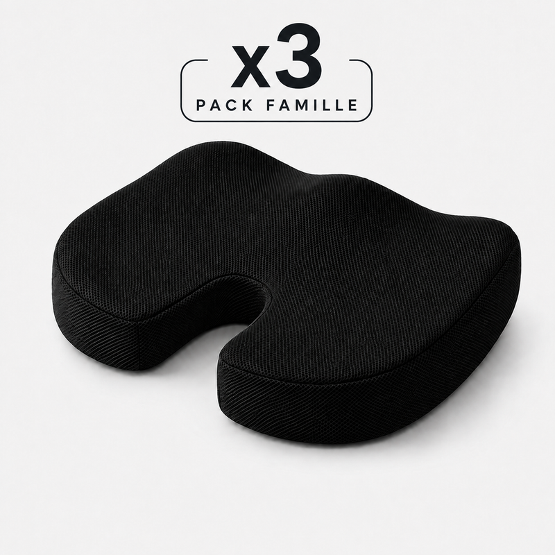 Pack trio DosZenn, trois coussins d’assise ergonomiques pour toute la famille